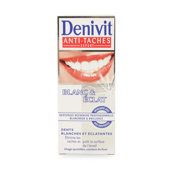 Creme dentifrice Blanc et Eclat DENIVIT, 50ml