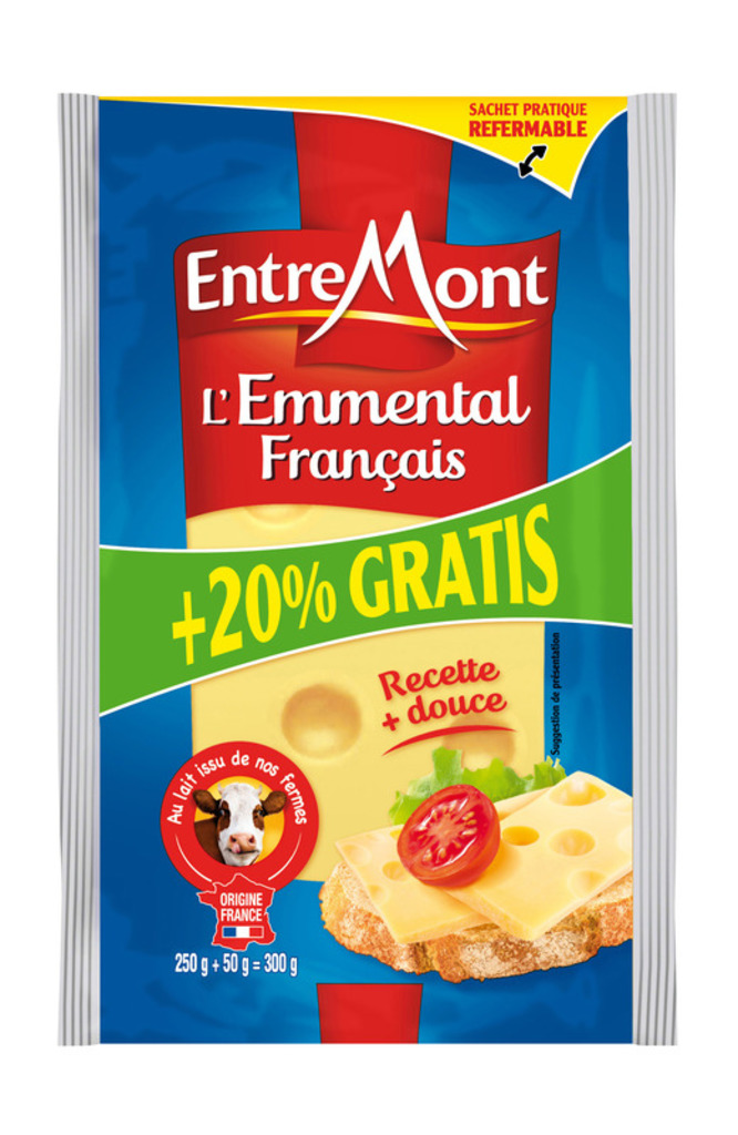 Entremont L'Emmental français le fromage de 250 g