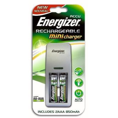 Piles rechargeables HR03 850MAH et mini chargeur ENERGIZER