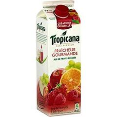 Tropicana Pure Premium - Jus de fruits pressés Fraîcheur Gourmande la brique de 1 l