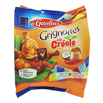 Grignottes poulet Le Gaulois A la créole 250g