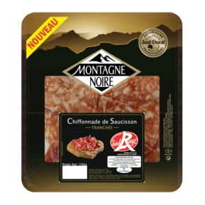 Chiffonnade de saucisson Label Rouge MONTAGNE NOIRE, 100g