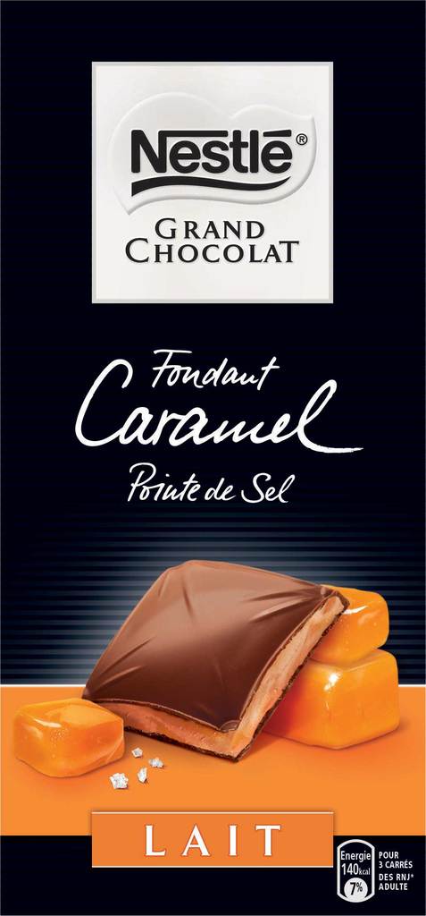 Chocolat Nestle Fourre coeur caramel 150g