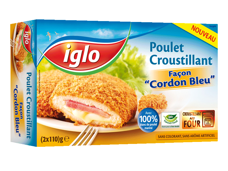 Poulet Croustillant facon cordon bleu IGLO, 220g