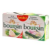 Boursin 41%mg ail fines herbes + echalote ciboulette 2x150g