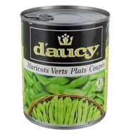 D'aucy haricots verts plats 420g