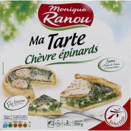 Monique Ranou, Ma tarte chèvre épinards, la tarte - 350 g