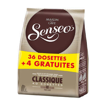 SENSEO classique MAISON DU CAFE st x36 dosettes + 4 gratuites