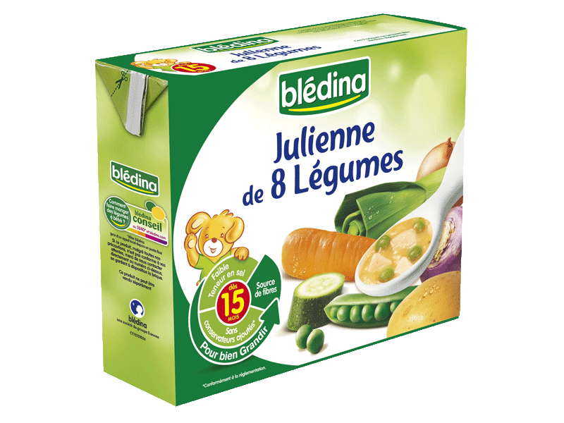 Julienne de 8 legumes 2x250ml