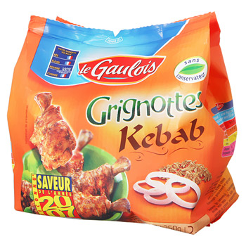 Grignotte poulet kebab Le Gaulois 250g