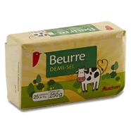 AUCHAN : Beurre de laiterie 1/2 sel