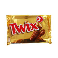 Twix, Barres biscuits et chocolat, le pack de 3 - 150 gr