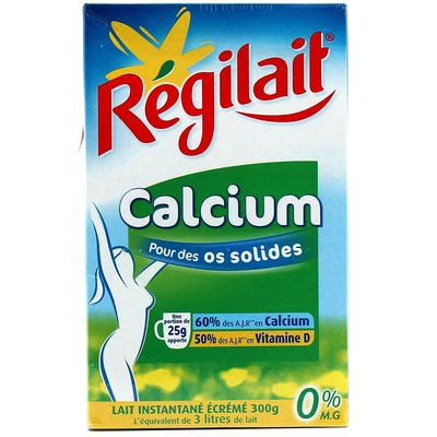 Lait ecreme en poudre vitalite special calcium REGILAIT, 300g