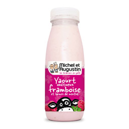 Pâturages yaourt à boire saveur exotique les 4 bouteilles de 180 g
