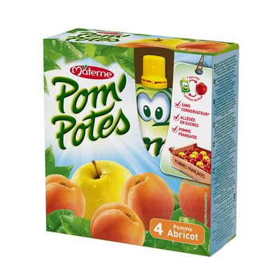 Compote pomme abricot 4 x 90 gr