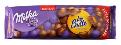 Milka, Chocolat lila bulle, la tablette de 250 gr