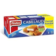 Panes de filets de Cabillaud - 20 panes 