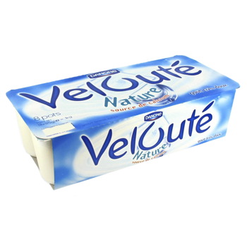 Danone, Veloute - Yaourt nature, les 8 pots de 125 g