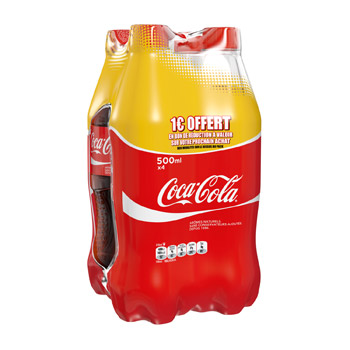 Soda Coca-Cola Bouteille 4x50cl