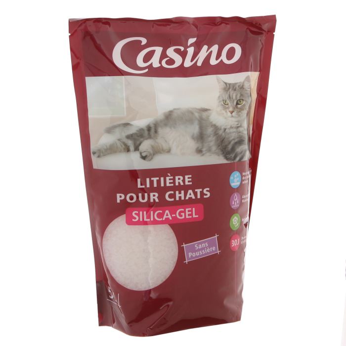 Litiere Silica-Gel pour Chats Anti-Odeurs