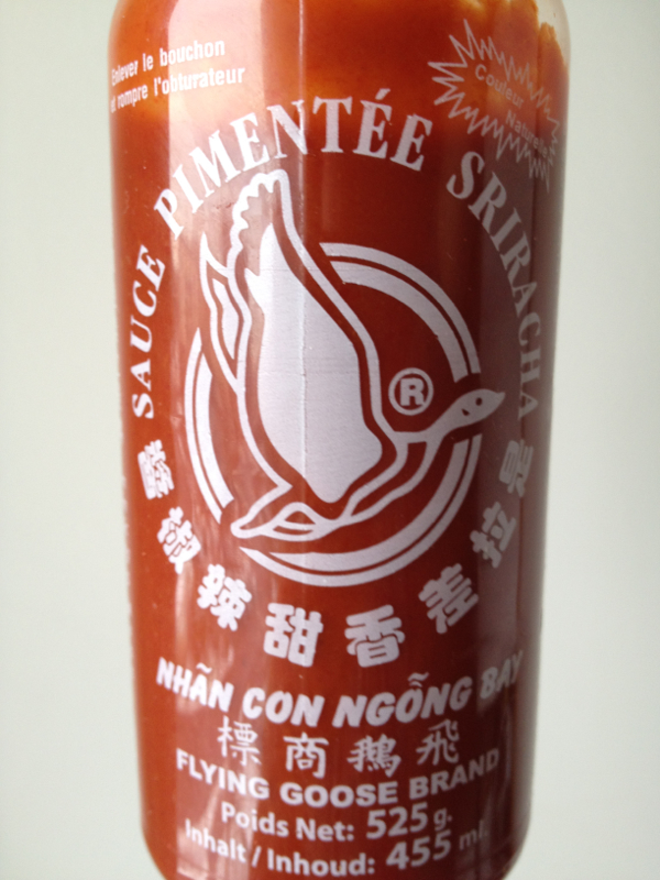 Sauces Sriracha piment piquant Flying Goose Brand