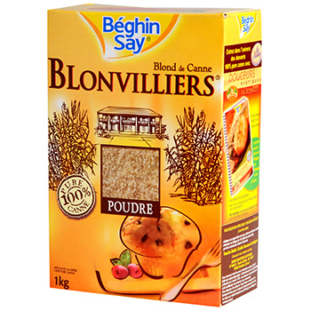 Sucre de canne en poudre Le Blonvilliers BEGHIN SAY, 1kg