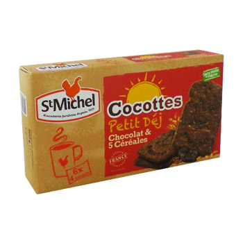 Biscuits cocottes petit dej au chocolat ST MICHEL, 300g