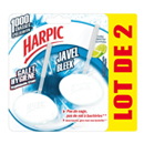 Harpic bloc galet hygiène javel citron vert 2x2