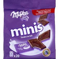 Chocolat au lait Tendre Lait mini MILKA, 200g