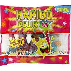 Haribo, Pik - Confiserie fantaisie acidifiee Delir', le paquet de 350g