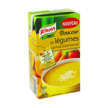 Knorr Soupe douceur de légumes pointe d'emmental la brique de 1 l