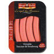 Veritables saucisses de Strasbourg METZGER MULLER, 4 pieces, 240g