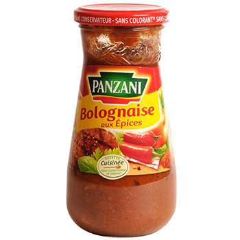 Sauce bolognaise Panzani Pot verre aux epices 400g