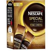 Café soluble spécial filtre fine crema NESCAFE, sticks de 50g