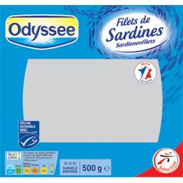 Odyssée, Filets de sardines, le sachet de 500 g