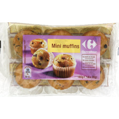 Mini muffins aux pepites de chocolat