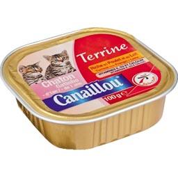 Canaillou, Terrine pour chaton riche en poulet et au lait, la boite de 100 g