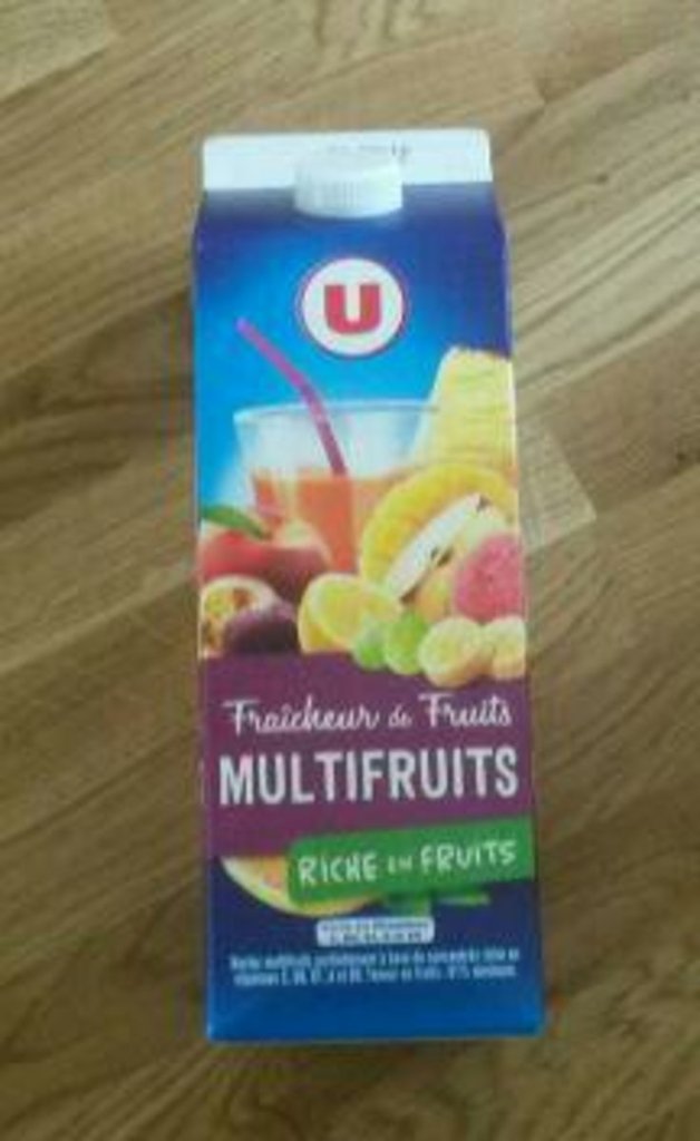 Nect.fraîch. de fruits multifruits riche en fruits U brik 2L