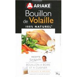 Ariake, Bouillon de volaille, recette Joel Robuchon, les 5 sachets a infuser - 71g