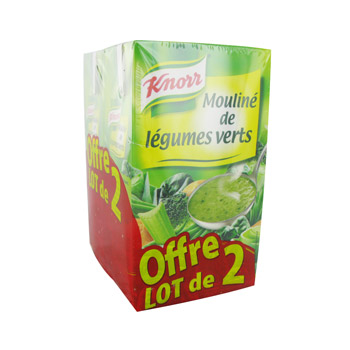 Knorr moulinee de legumes verts 2x1l 