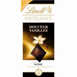 Chocolat noir douceur vanillee Excellence LINDT, 100g