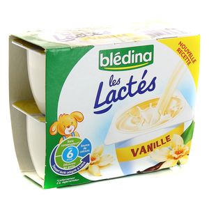 Bledina les lactés vanille 4x100g dès 6 mois