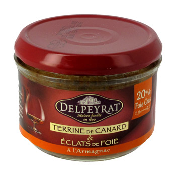 Foie gras de canard cru qualité extra spécial terrine - Delpeyrat - 550 g