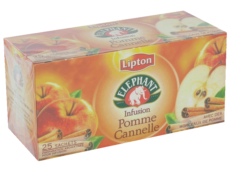 Infusion Lipton Elephant pomme Cannelle x25