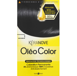 Keranove, Oleocolor 01 noir obscur, la boite