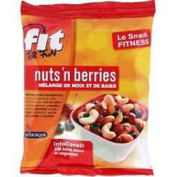 Melange de noix et de baies Fit For Fun, Nuts'n Berries