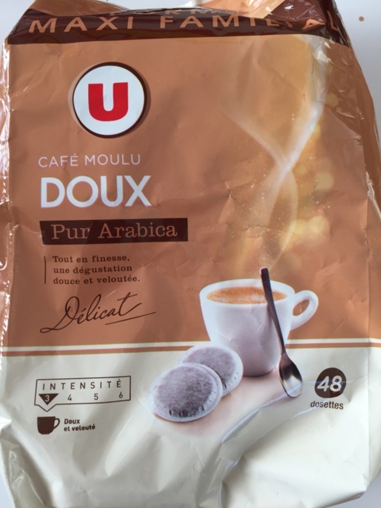 Café doux U, 48 dosettes, 336g