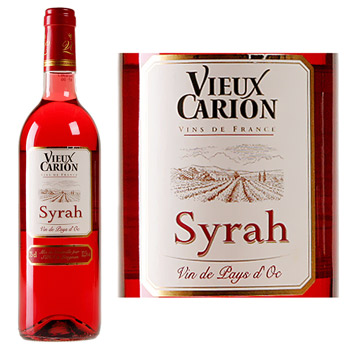Vin de pays rose Syrah Vieux Carion 75cl