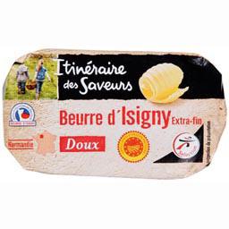 Beurre d'Isigny AOP extra-fin doux, la plaquette de 250g