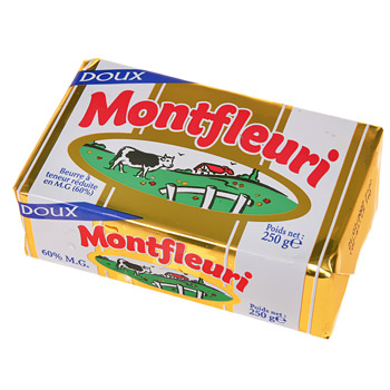 Beurre doux Montfleuri 60%mg 250 gr